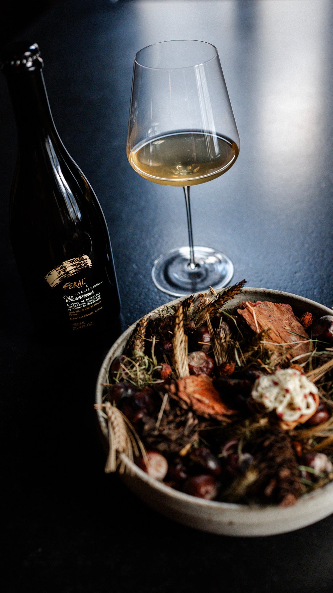 Inspired by a shared vision, she was born: Feral No. 6. The Cook the Mountain philosophy in a glass.